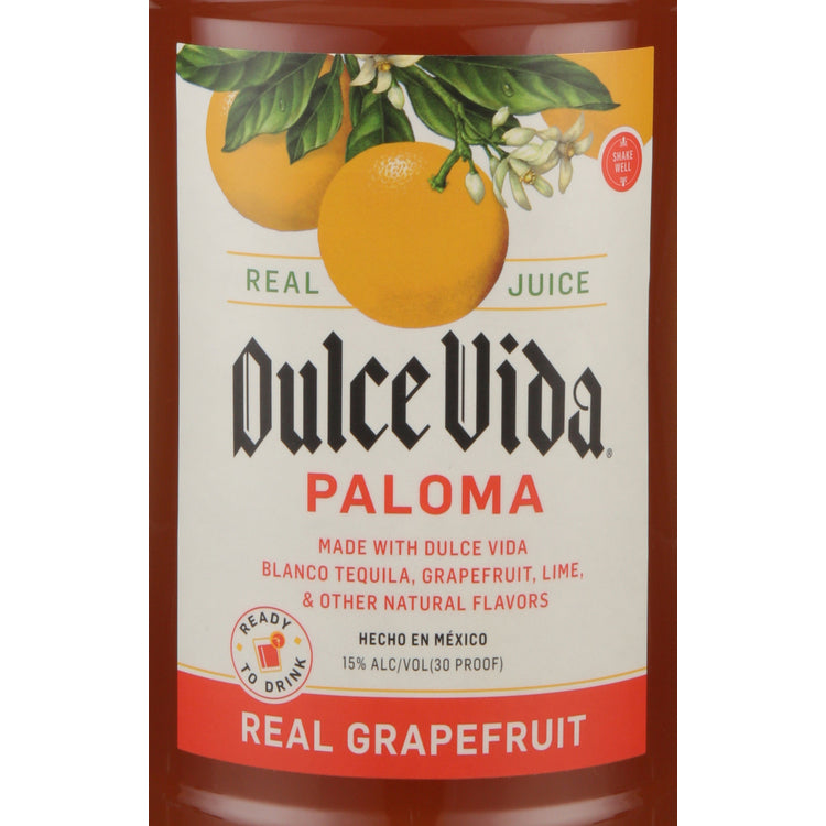 Dulce Vida Paloma Cocktail 30 - 1.75L - Front Label