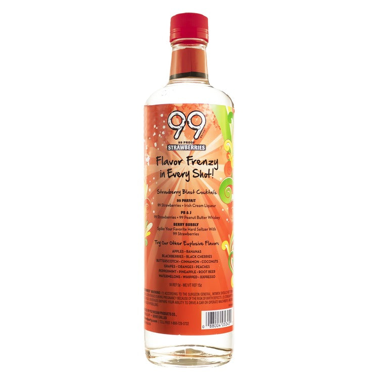 99 Brand Strawberries Liqueur 99 - 750ML - Back