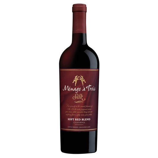 Menage A Trois Soft Red Blend Silk California - 750ML - Front