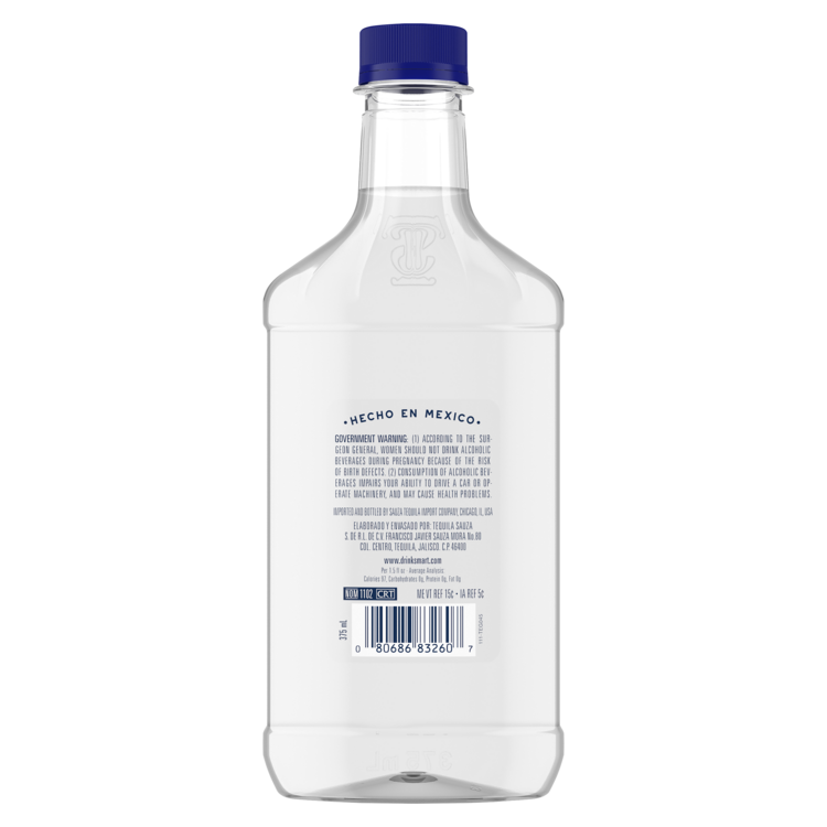 Sauza Tequila Hacienda Silver 80 - 375ML - Back
