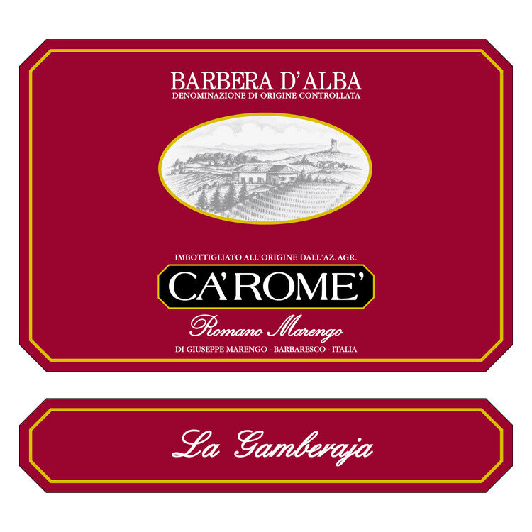 Ca'Rome' Barbera D'Alba La Gamberaja 2022 - 750ML