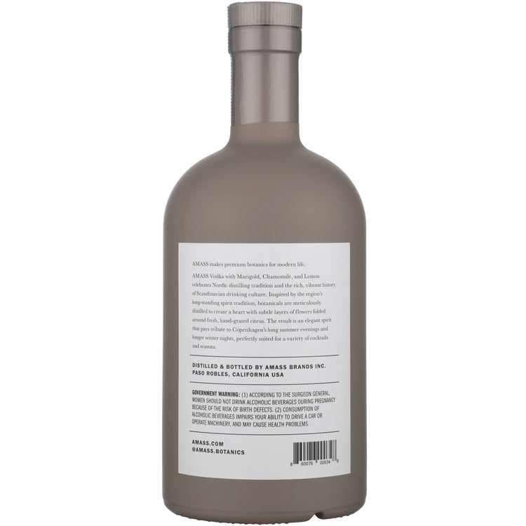 Amass Vodka With Marigold Chamomile And Lemon Zest California 80 - 750ML