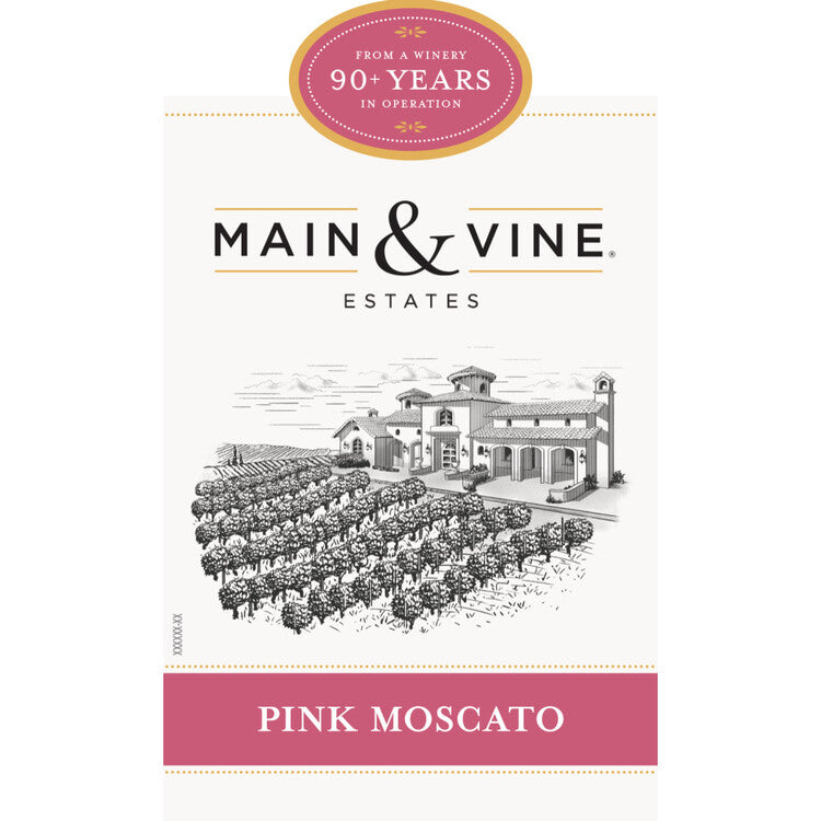 Beringer Main & Vine Pink Moscato California - 750ML - Front Label