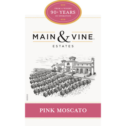 Beringer Main & Vine Pink Moscato California - 750ML - Front Label