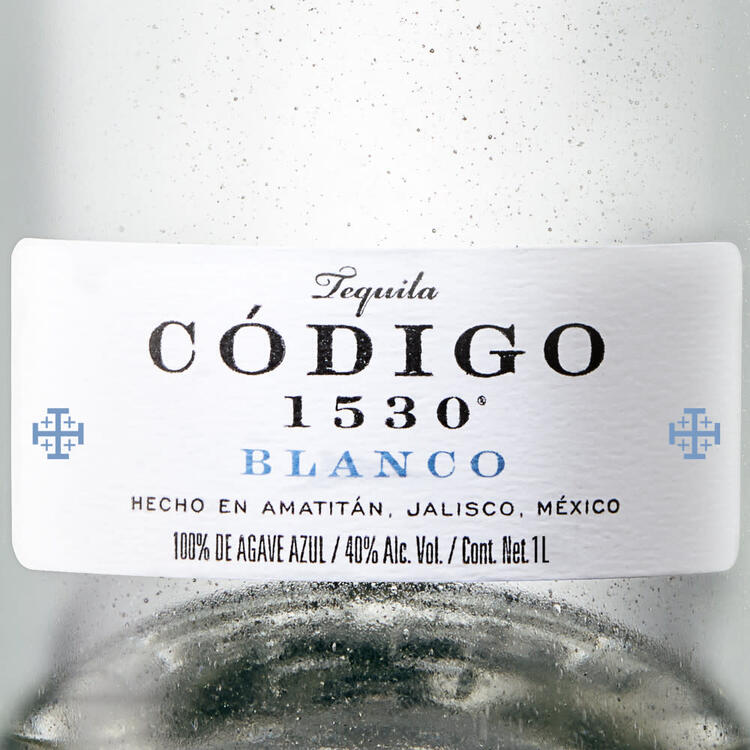 Codigo 1530 Tequila Blanco 80 - 1.0L - Front Label