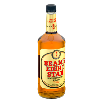 Beam's Eight Star Blended American Whiskey 80 - 1.0L - Front Label