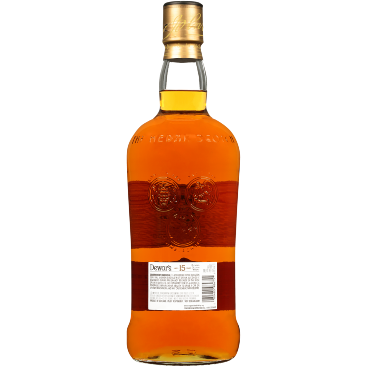 Dewar's Blended Scotch Special Reserve Blend 15 Yr 80 - 1.75L - Back