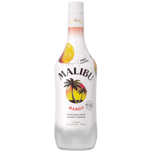 Malibu Mango Flavored Rum 42 - 750ML - Front