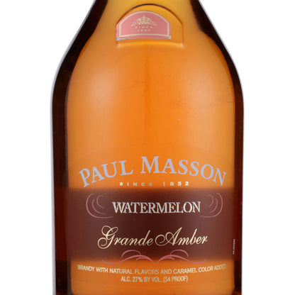 Paul Masson Watermelon Flavored Brandy Grande Amber 54 - 1.75L - Front Label