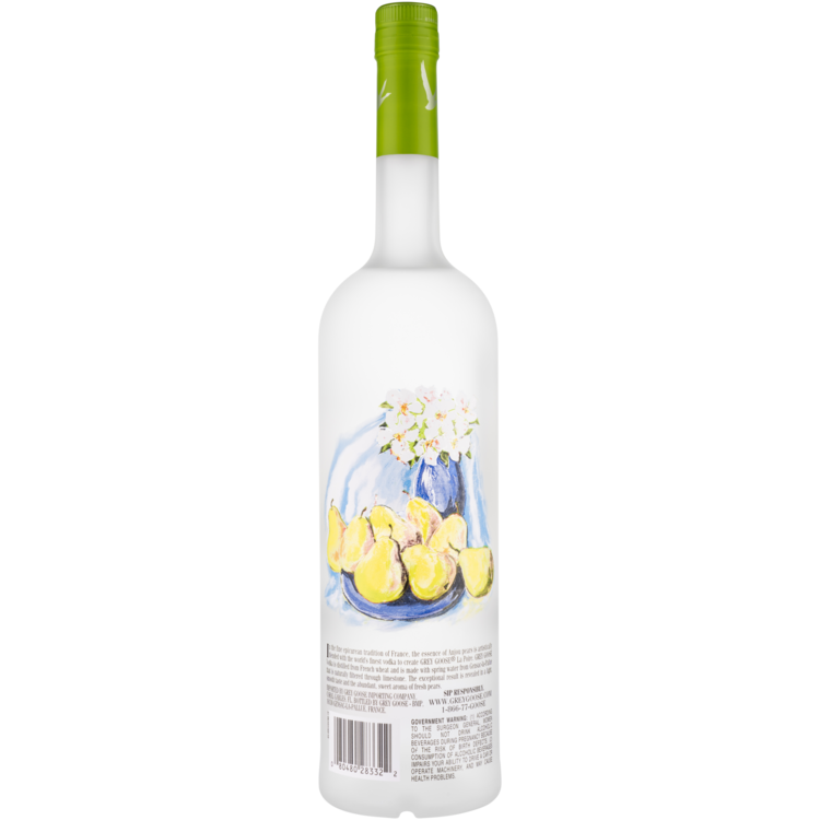 Grey Goose Pear Flavored Vodka Grey Goose La Poire 80 - 1.0L - Back