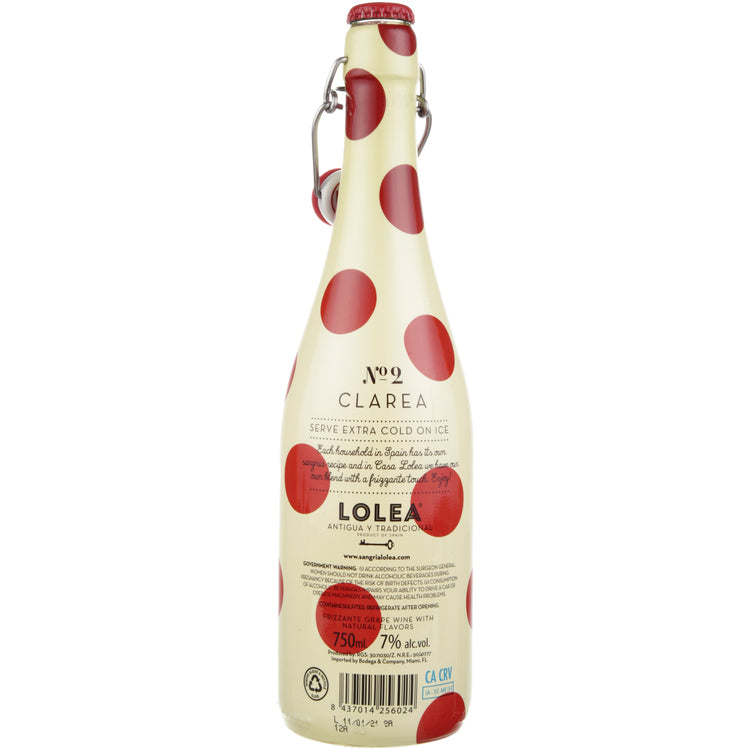 Lolea Citrus White Spritz Wine Based Cocktail - 750ML - Back
