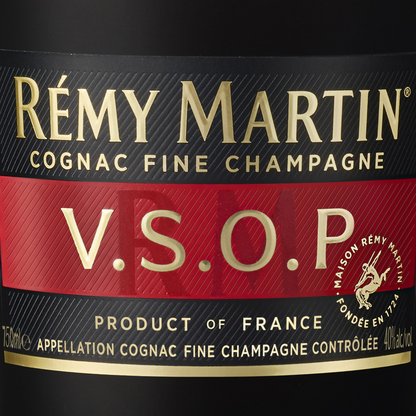Remy Martin Fine Champagne Cognac Vsop 80 - 1.0L - Front Label