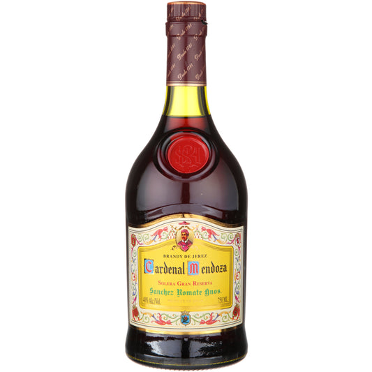 Cardenal Mendoza Brandy De Jerez Solera Gran Reserva 80 W/ White Gift - 750ML - Front