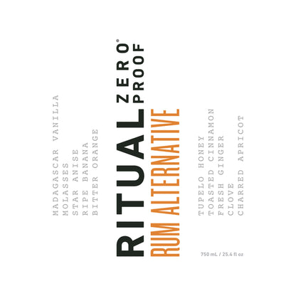 Ritual Zero Proof Rum Alternative Non-Alcoholic Spirit - 750ML - Front Label