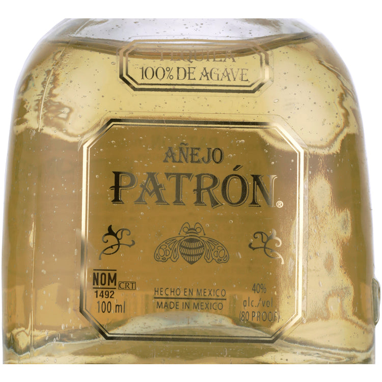 Patron Tequila Anejo 80 - 100ML - Front Label