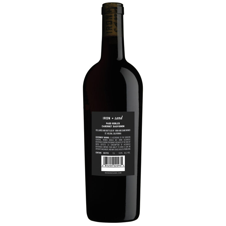 Iron + Sand Cabernet Sauvignon Paso Robles 2022 - 750ML - Back