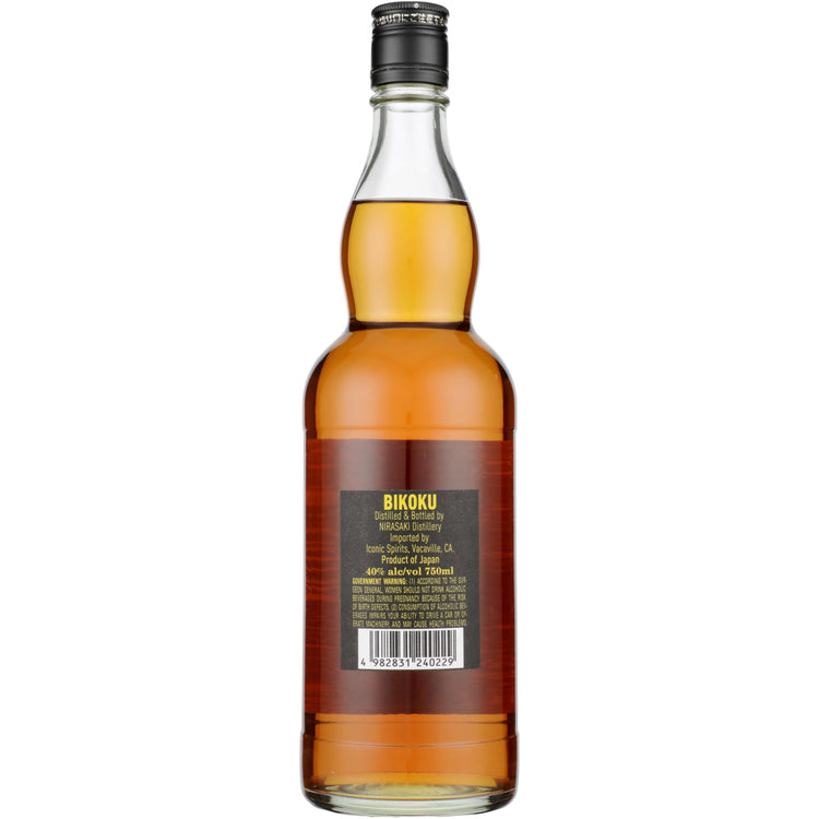 Bikoku Single Malt Whisky Nirasaki 12 Yr 80 - 750ML - Back