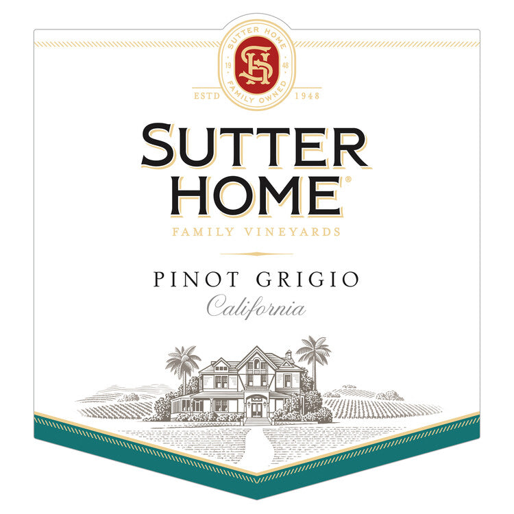 Sutter Home Pinot Grigio California - 1.5L - Front Label