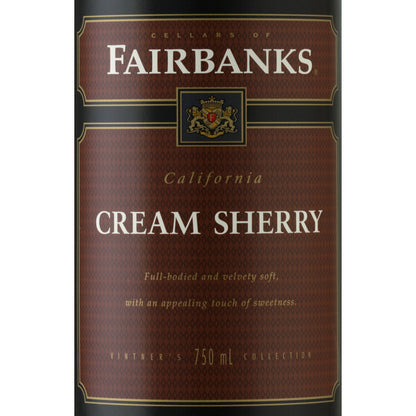 Fairbanks Cream Sherry California - 750ML - Front Label