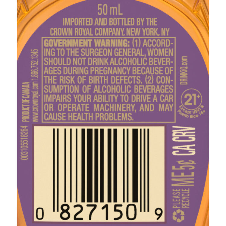 Crown Royal Blackberry Flavored Whiskey 70 - 50ML