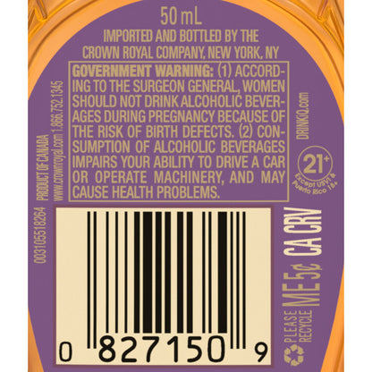 Crown Royal Blackberry Flavored Whiskey 70 - 50ML