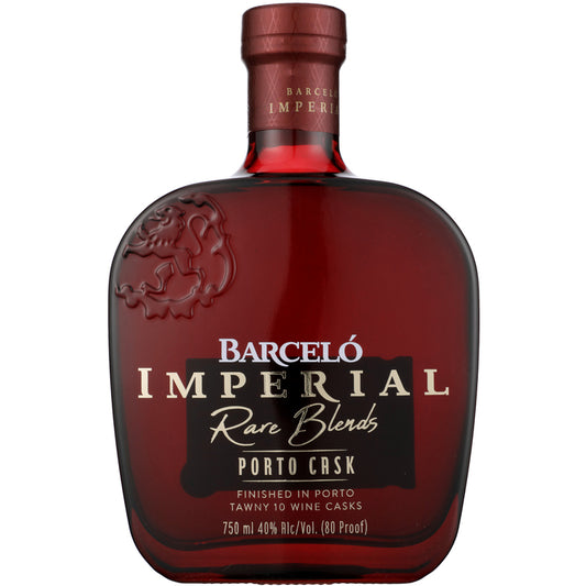 Ron Barcelo Aged Rum Imperial Rare Blends Porto Cask 80 - 750ML - Front