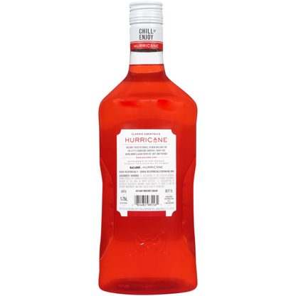 Bacardi Hurricane Classic Cocktails 25 - 1.75L - Back