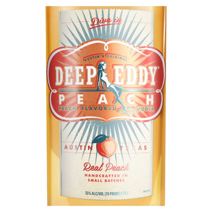 Deep Eddy Peach Flavored Vodka 70 - 1.0L - Front Label
