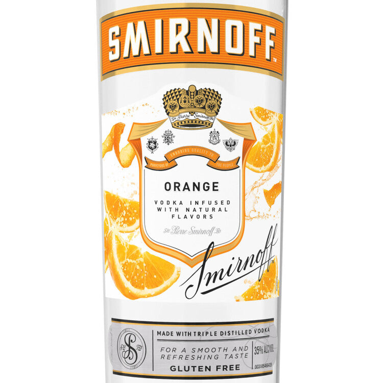 Smirnoff Orange Flavored Vodka 60 - 750ML - Front Label