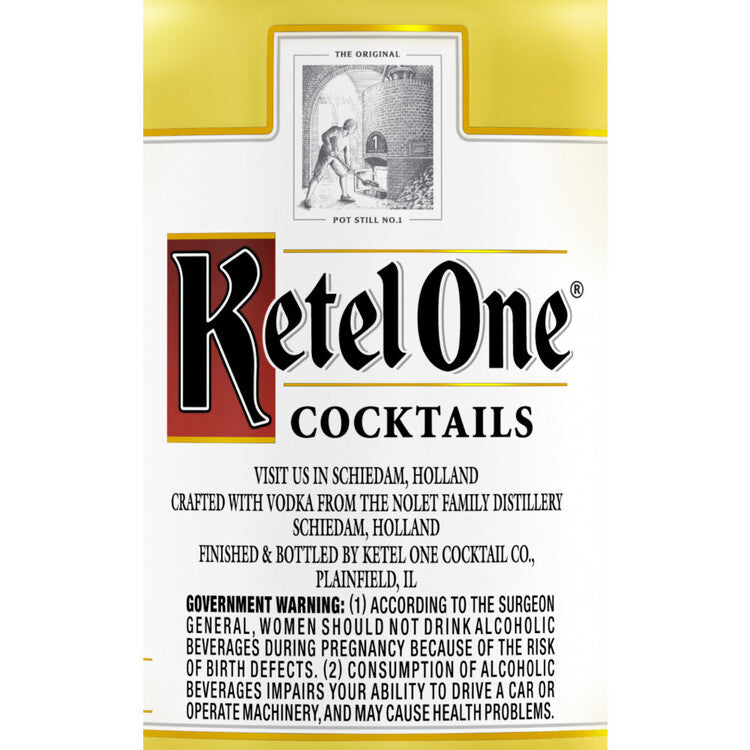 Ketel One Cocktail Martini Lemon Drop Martini Collection 36.2 - 750ML - Back Label