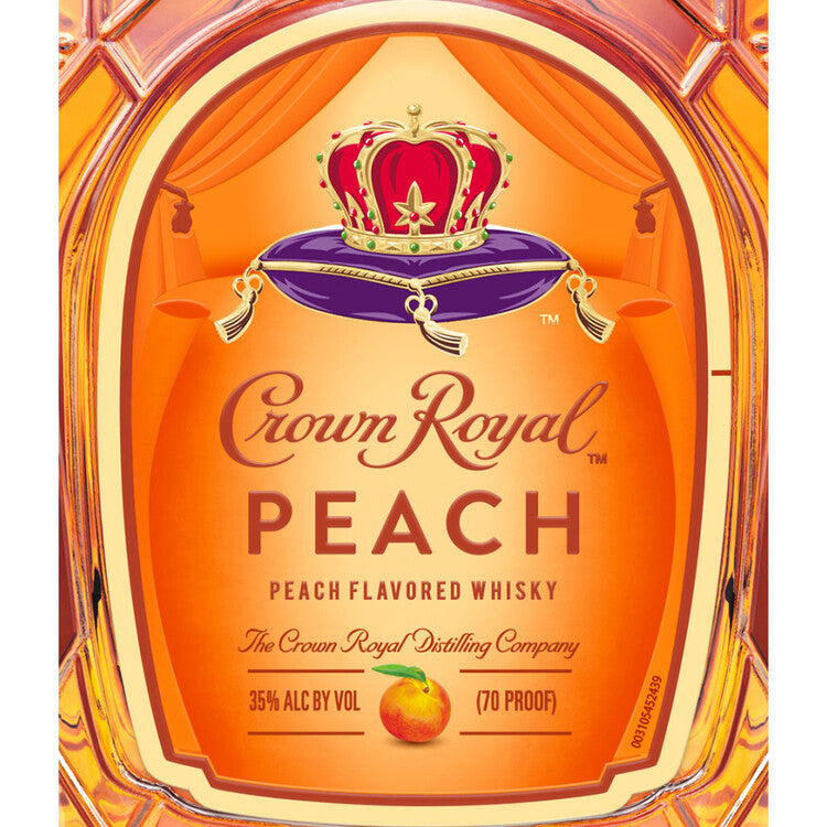 Crown Royal Peach Flavored Whiskey 70 - 750ML - Front Label
