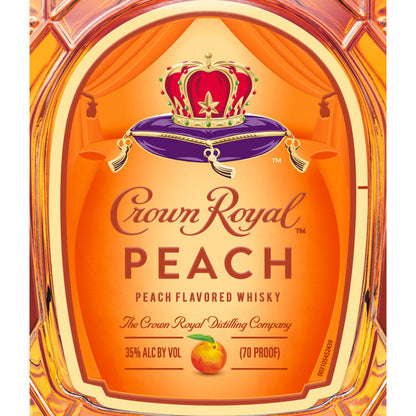 Crown Royal Peach Flavored Whiskey 70 - 750ML - Front Label