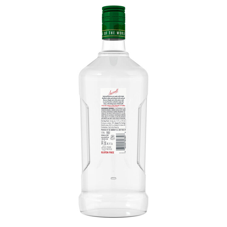 Smirnoff Watermelon Flavored Vodka 60 - 1.75L - Back