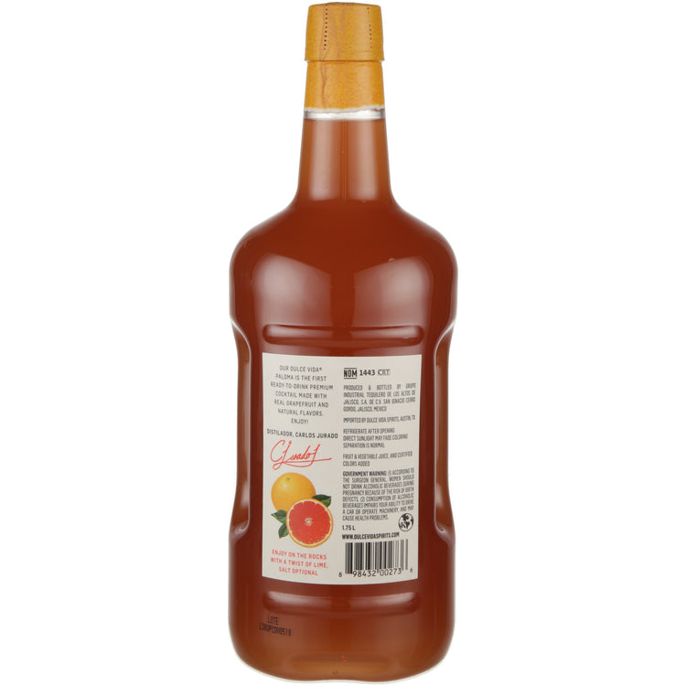 Dulce Vida Paloma Cocktail 30 - 1.75L - Back