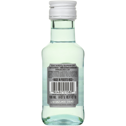 Bacardi Light Rum Superior 80 - 100ML - Back