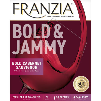 Franzia Cabernet Sauvignon Bold & Jammy Bold Blends Chile - 5.0L