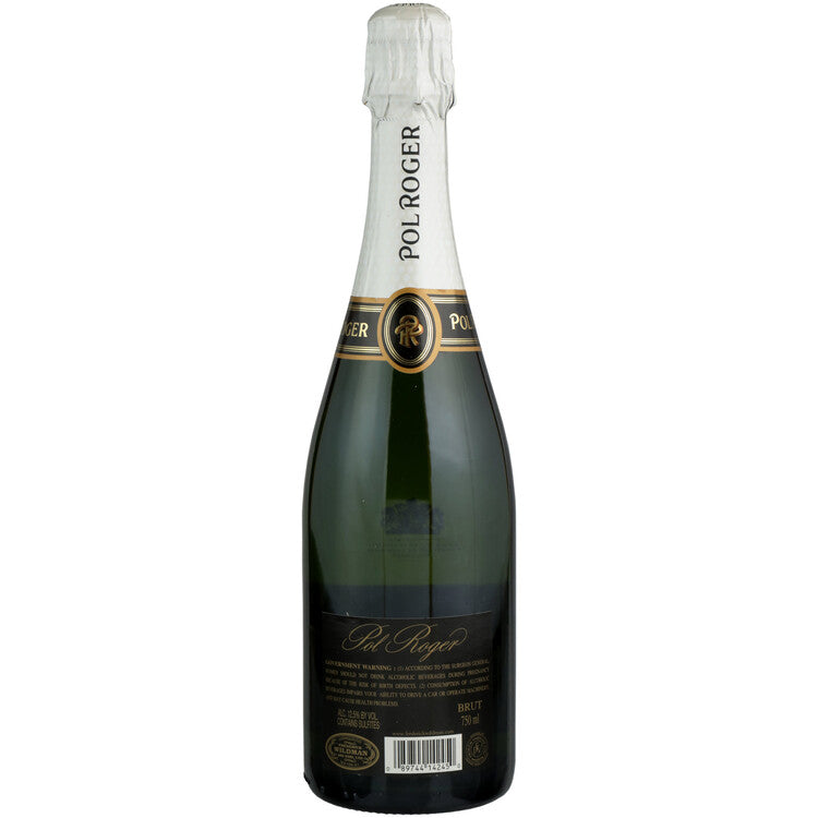 Pol Roger Champagne Brut Reserve W/ Gift Box - 750ML - Back