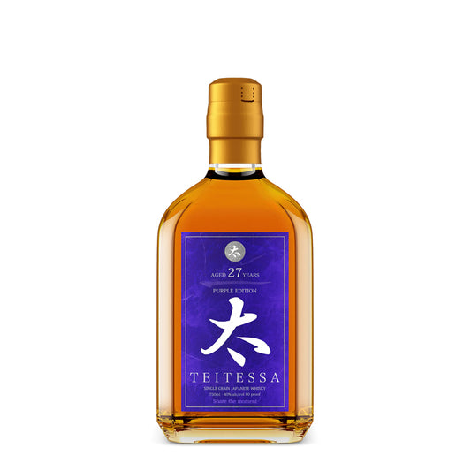 Teitessa Single Grain Japanese Whisky Purple Edition 27 Yr 80 - 750ML - Front
