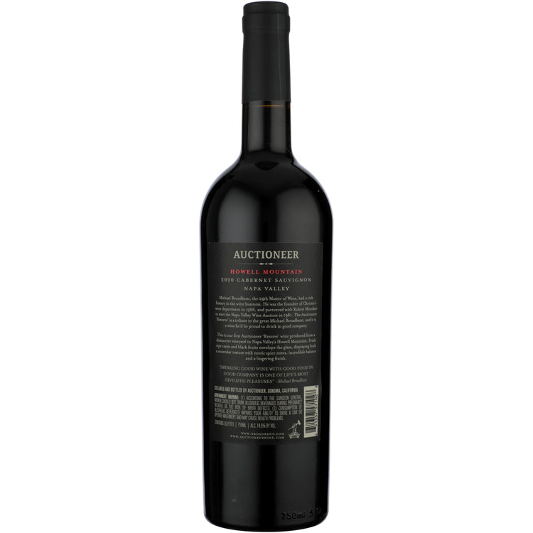 Auctioneer Cabernet Sauvignon Reserve Howell Mountain 2020 - 750ML
