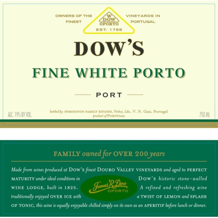 Dow's Porto White - 750ML - Front Label
