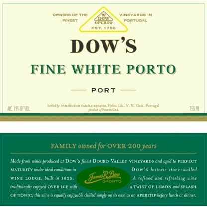 Dow's Porto White - 750ML - Front Label
