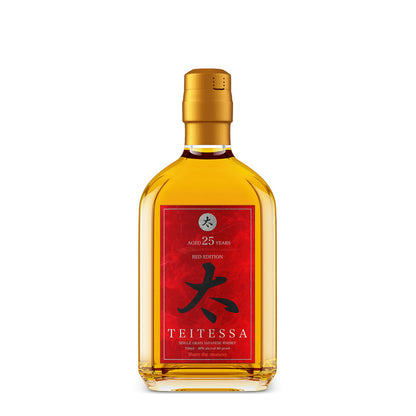 Teitessa Single Grain Japanese Whisky Red Edition 25 Yr 80 - 750ML - Front