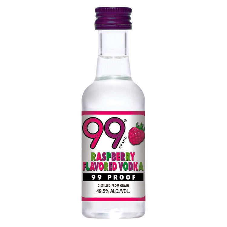 99 Brand Raspberry Liqueur 99 - 50ML - Front