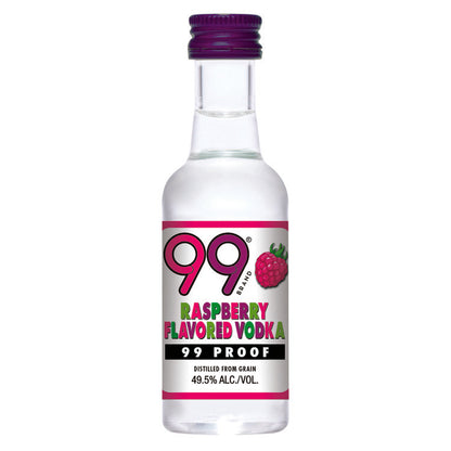 99 Brand Raspberry Liqueur 99 - 50ML - Front