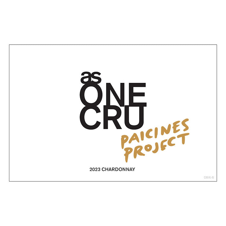 As One Cru Chardonnay Paicines Project Paicines - 750ML - Front Label