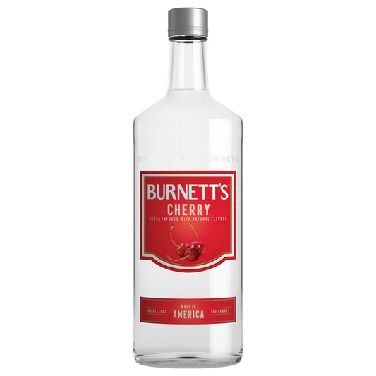 Burnett's Cherry Flavored Vodka 60 - 1.0L - Front