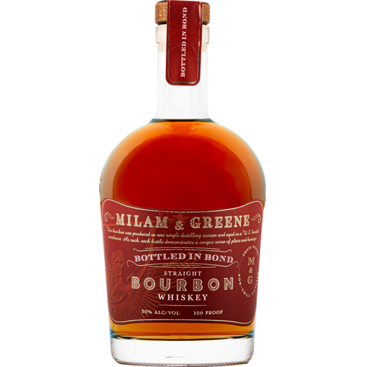 Milam & Greene Straight Bourbon Bottled In Bond 4 Yr 100 - 750ML - Front