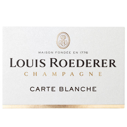 Louis Roederer Champagne Demi Sec Carte Blanche - 750ML - Front Label