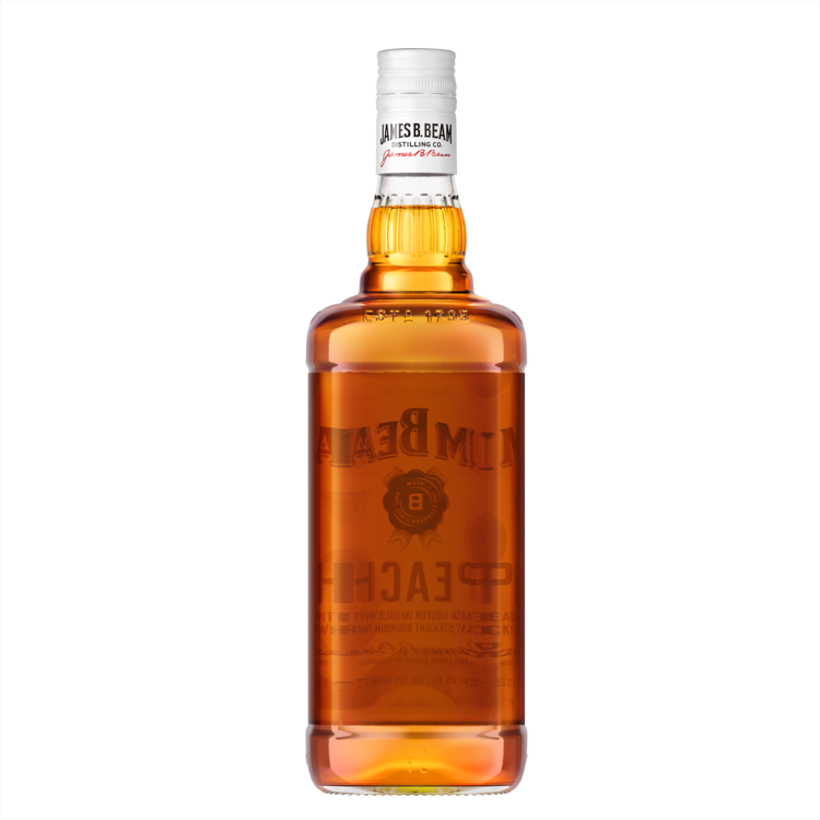 Jim Beam Peach Infused Straight Bourbon 65 - 1.0L - Back