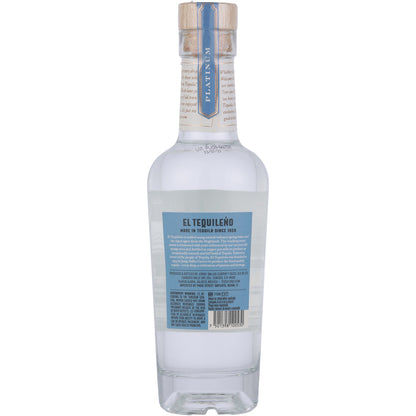 El Tequileno Tequila Platino Blanco 80 - 375ML - Back